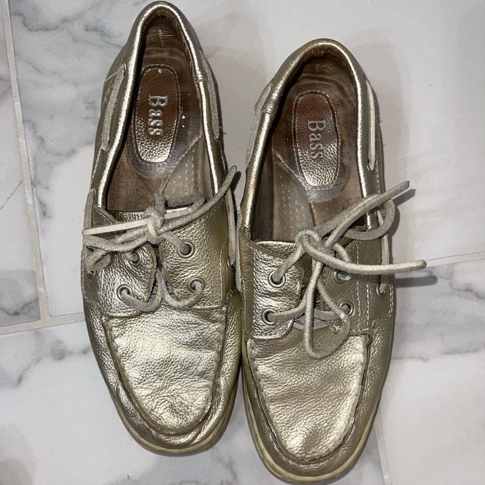 Gold Bass Boat shoes size 7